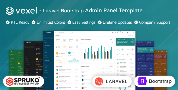 Vexel – Laravel Admin Dashboard Bootstrap Template