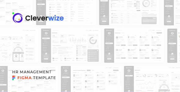 Cleverwise – HR Management Dashboard for Figma