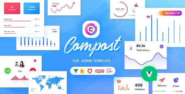 Compost Vue – Vuejs Admin Template