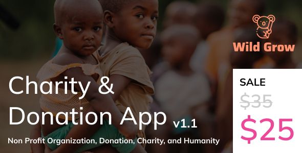 Charity & Donation App UI Kit Figma Template – Wild Grow Non Profit Organization