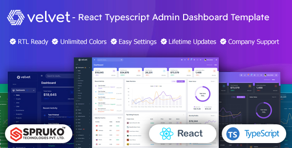 Velvet – React Typescript Dashboard Template