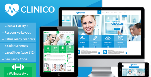 Clinico – Responsive Medical and Health Template