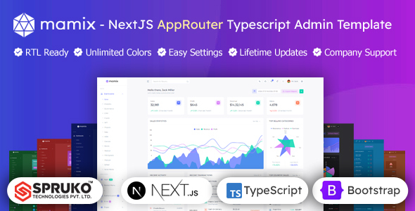 Mamix – NextJS AppRouter Typescript Admin Template