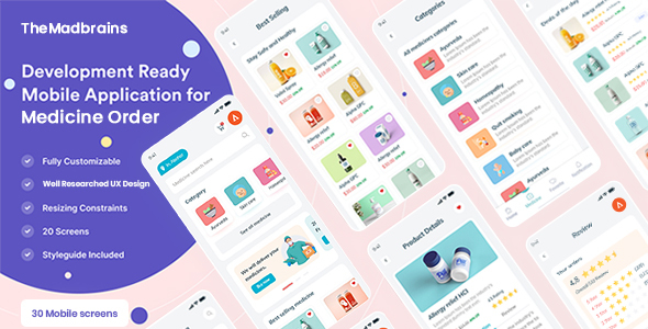 Medi Order – Get Your Medicine Delivered Figma Template