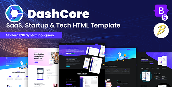 DashCore – SaaS & Software Bootstrap 5 HTML Template