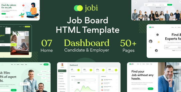 Jobi – Responsive Job Board HTML Template