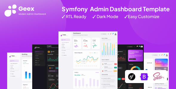 Geex – Symfony Responsive Admin & Dashboard Template