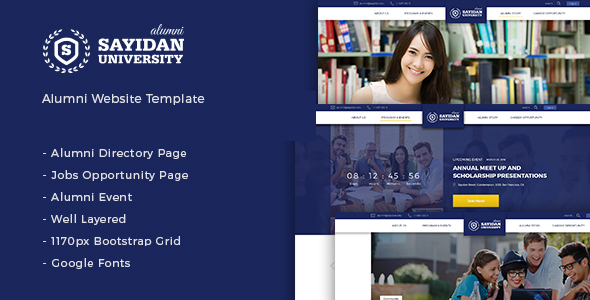 Sayidan – University Alumni WP theme