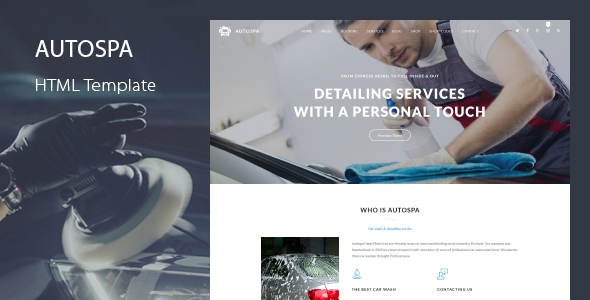 Auto Spa – Car Wash Template