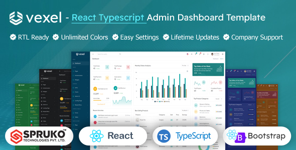 Vexel – React Typescript Dashboard Template