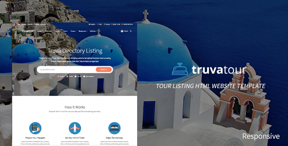 TruvaTour Responsive Travel Directory Listing Template