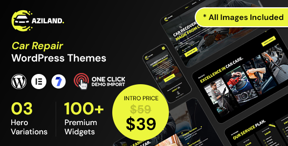 Aziland – Car Repair WordPress Themes