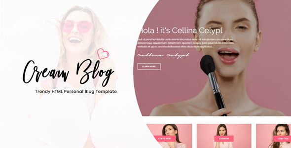 Cream Blog – Trendy HTML Template