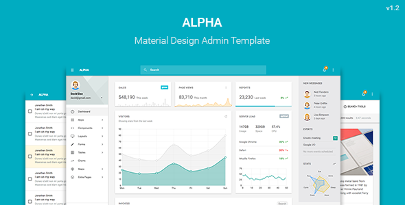 Alpha – Material Design Admin Template