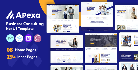 Apexa- Multipurpose Business Consulting NextJS Template