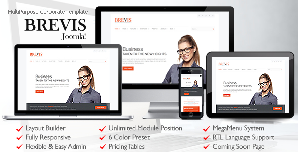 Brevis MultiPurpose Corporate Joomla Template