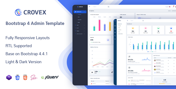 Crovex – Admin & Dashboard Template