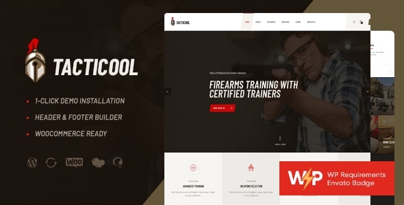 Tacticool | Shooting Range & Gun Store WordPress Theme