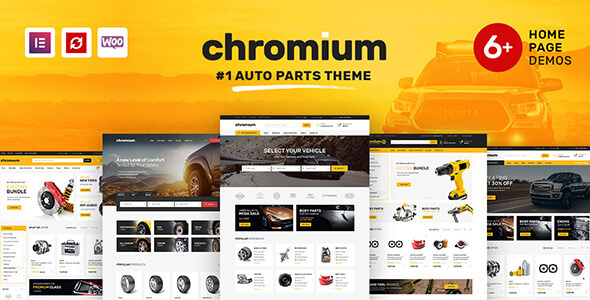 Chromium – Auto Parts Shop WordPress Elementor Theme