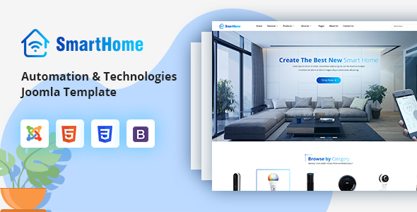 SmartHome – Smart Home Automation & Technologies Joomla Template