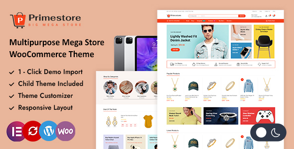 Primestore – Multipurpose Mega Store Elementor WordPress WooCommerce Theme