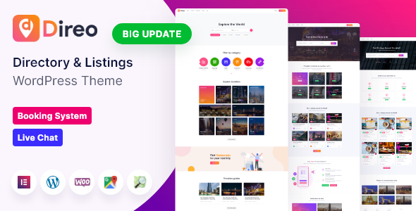 Direo – Directory & Listing WordPress Theme